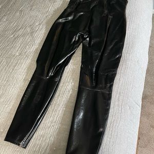 Faux Patent Leather Leggings size XL